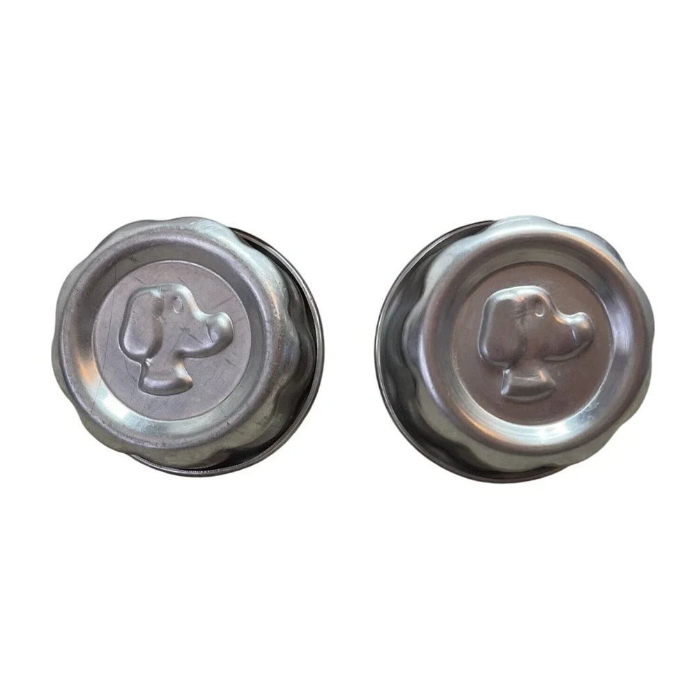 Dog Treat Molds Embossed Canine Puppy Head Aluminum‎ Bakeware Cupcake Muffin